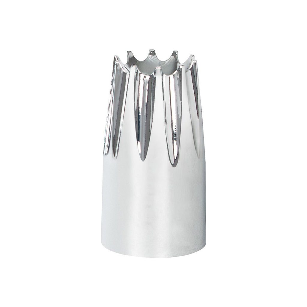 33mm x 3-3/4" Chrome Plastic Crown Nut Cover (Thread-On) - Sold Individually or 60 ct.