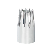 33mm x 3-3/4" Chrome Plastic Crown Nut Cover (Thread-On) - Sold Individually or 60 ct.
