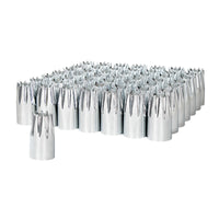 33mm x 3-3/4" Chrome Plastic Crown Nut Cover (Thread-On) - Sold Individually or 60 ct.