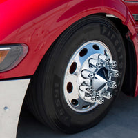 United Pacific - 33mm X 3-3/4" Chrome Plastic Dome Nut Covers (Thread-On) 60 ct.