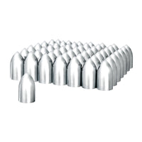 33mm x 3-7/8" Chrome Plastic Bullet Nut Cover (Thread-On) - Sold Individually or 60 ct.