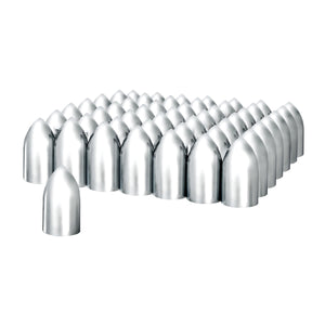 33mm x 3-7/8" Chrome Plastic Bullet Nut Cover (Thread-On) - Sold Individually or 60 ct.