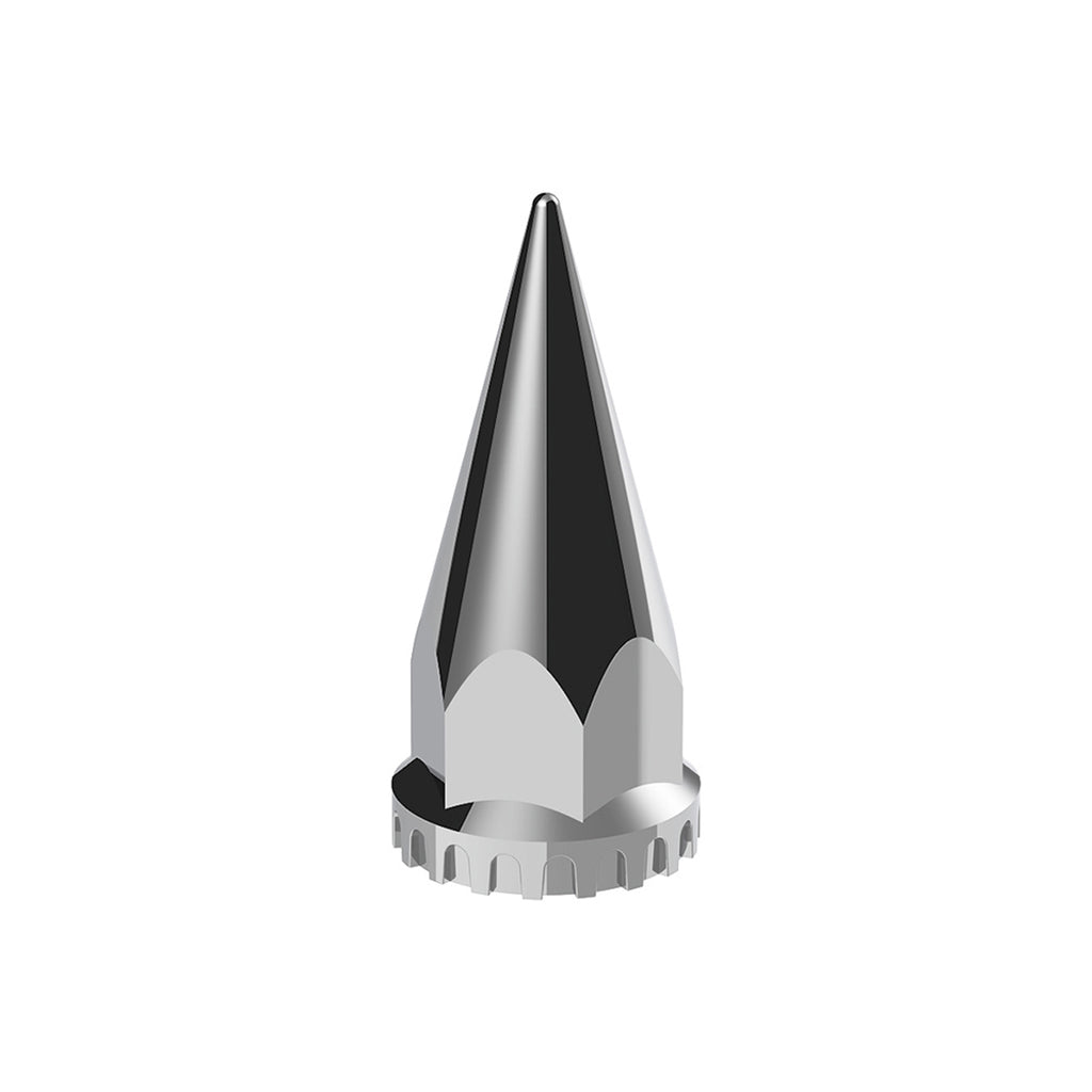 United Pacific - 33mm x 4-3/4" Chrome Super Spike Nut Cover (Thread-On)