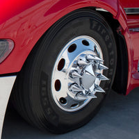 United Pacific - 33mm x 4-3/4" Chrome Super Spike Nut Cover (Thread-On)