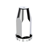 33mm X 4" Chrome Plastic Extra Tall Nut Cover With Flange (Thread-On) - Sold Individually or 60 ct.