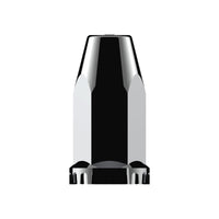 33mm X 4" Chrome Plastic Extra Tall Nut Cover With Flange (Thread-On) - Sold Individually or 60 ct.