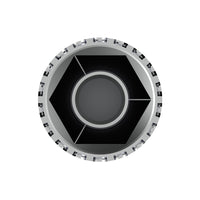 33mm X 4" Chrome Plastic Extra Tall Nut Cover With Flange (Thread-On) - Sold Individually or 60 ct.