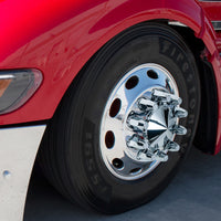 33mm X 4" Chrome Plastic Extra Tall Nut Cover With Flange (Thread-On) - Sold Individually or 60 ct.