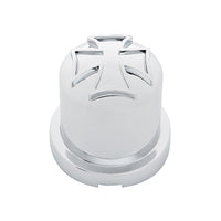 United Pacific - Chrome Plastic Iron Cross Nut Cover (Push-On) - Various Sizes