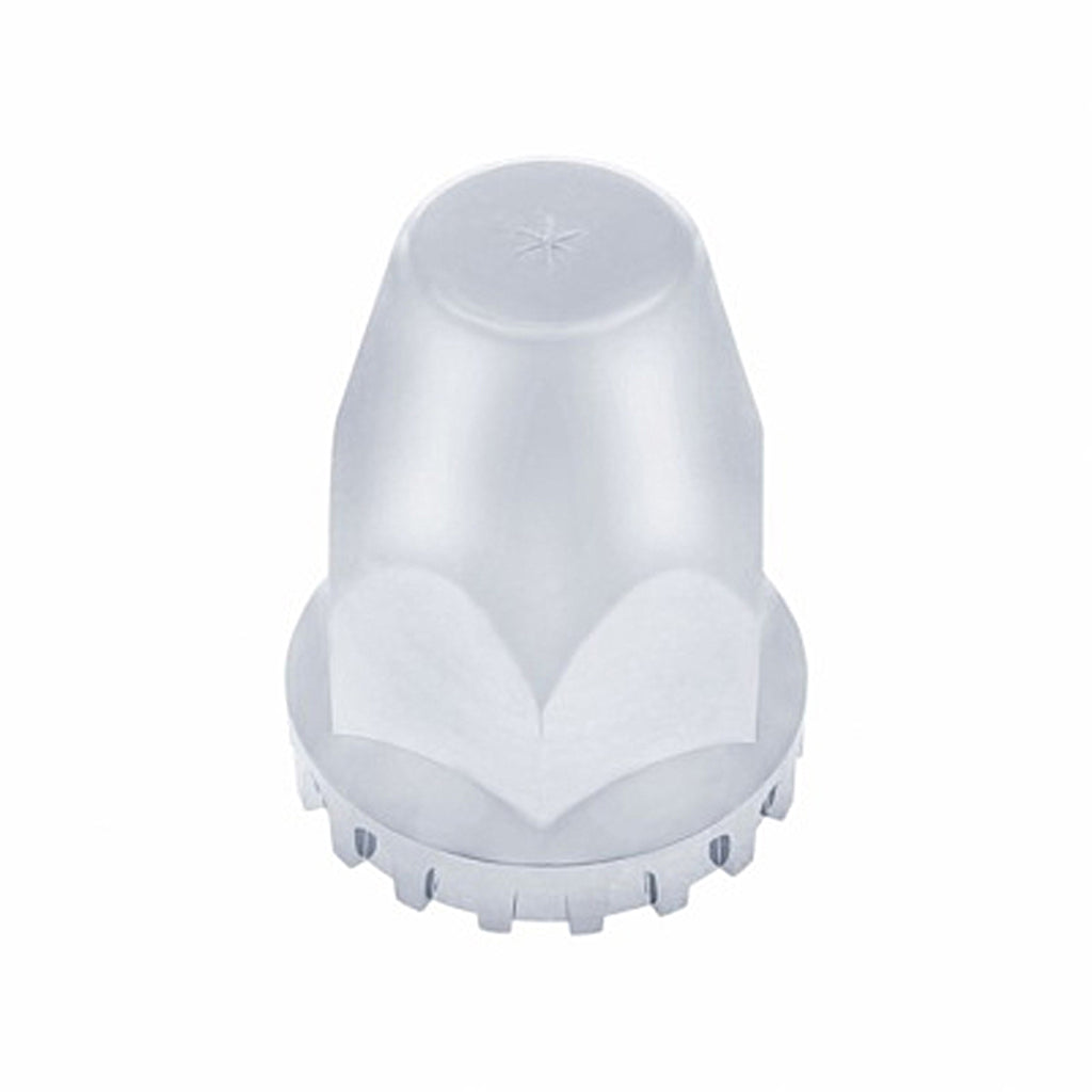 United Pacific - 1-1/2" X 2-3/4" Chrome Plastic Original Nut Cover (Push-On)