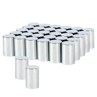 Chrome Cylinder Hubcap Nut Cover For 1999-2018 Chevy & GMC Full Size Truck (Push-on)