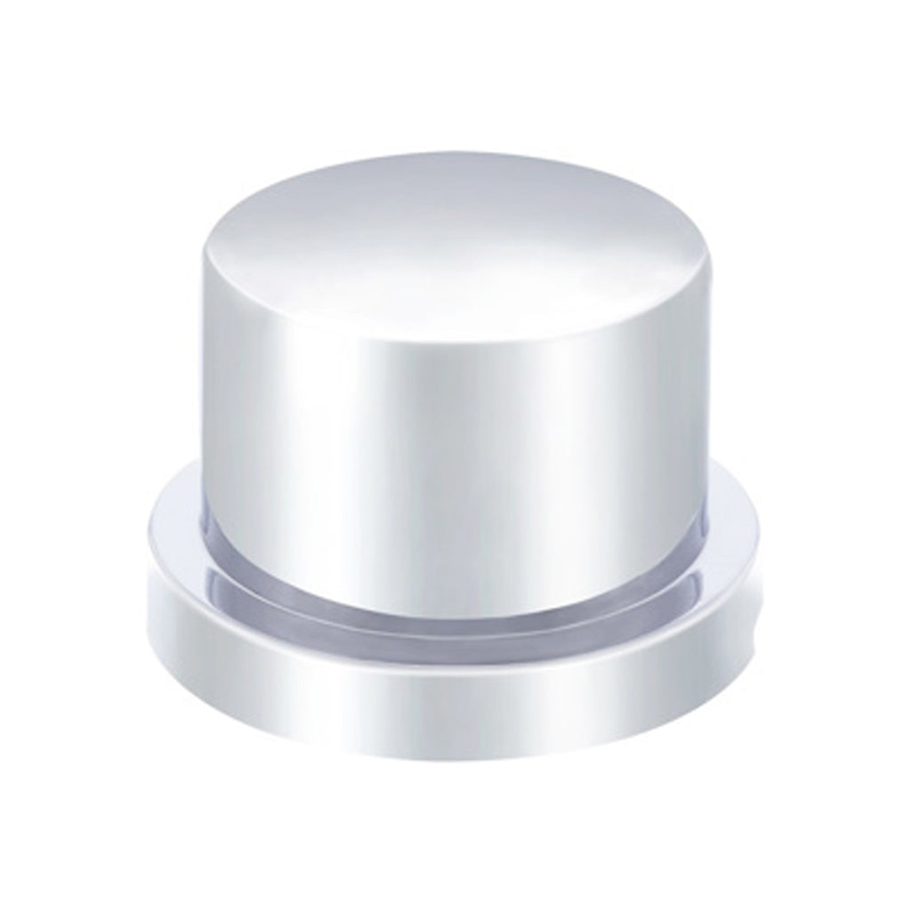 United Pacific - Chrome Plastic Flat Top Nut Cover (Push-On) - Various Sizes
