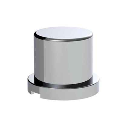 United Pacific - 15/16" X 1-3/16" Chrome Plastic Flat Top Nut Cover (Push-On)