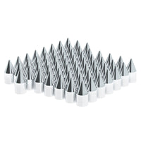 United Pacific - 15/16" X 2-1/2" Chrome Plastic Spike Nut Cover (Push-On) - 60 ct.