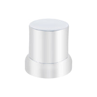 33mm X 2" Chrome Plastic Flat Top Nut Cover With Flange (Push-On) - Individual or 60 ct.