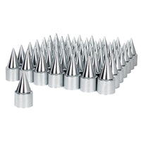 33mm X 4-1/4" Chrome Plastic Stiletto Nut Cover (Thread-On) - Individual or 60 ct.