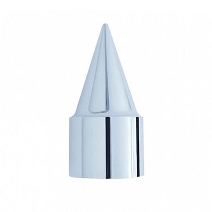 United Pacific - 1-1/2" X 4-1/4" Chrome Plastic Stiletto Nut Cover (Push-On)