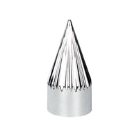 33mm x 4-3/8" Chrome Plastic Razor Nut Cover (Thread-On) - Individually or 60 ct.