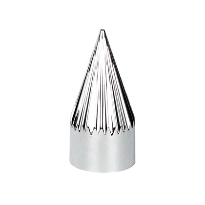 33mm x 4-3/8" Chrome Plastic Razor Nut Cover (Thread-On) - Individually or 60 ct.