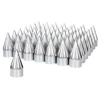 33mm x 4-3/8" Chrome Plastic Razor Nut Cover (Thread-On) - Individually or 60 ct.