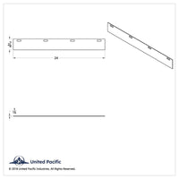 Aluminum Straight Conspicuity Reflector Top Flap Plates