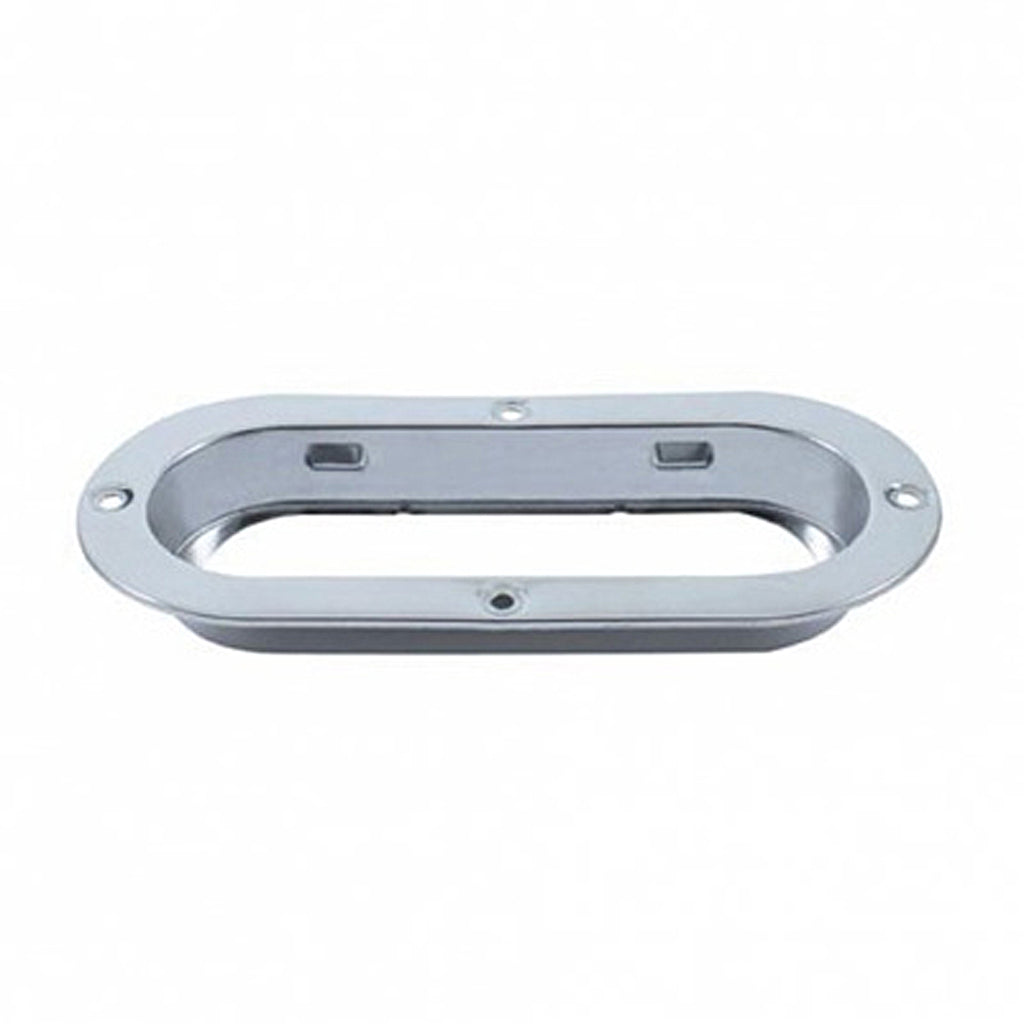 United Pacific - Stainless 6" Oval Mounting Flange