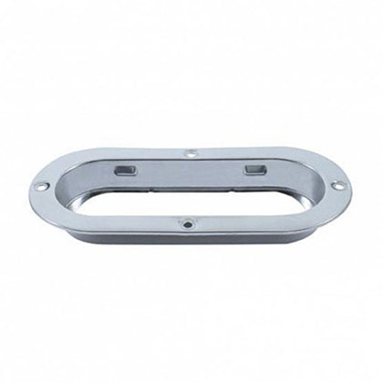 United Pacific - Stainless 6" Oval Mounting Flange