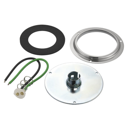 United Pacific - Medium Amber Watermelon Glass Light Kit Without Lens, Bulb, & Screws