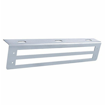 United Pacific - 12-3/4" Stainless Light Bracket With 2 X 12" Light Cutout