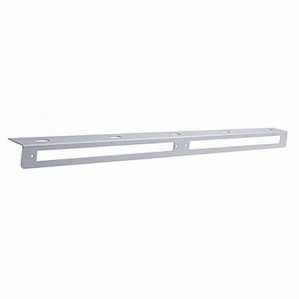 United Pacific - 25-5/16" Stainless Light Bracket With Two 12" Light Bar Cutouts