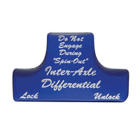 United Pacific - "Axle Differential" Switch Guard Sticker Only (Various Colors)