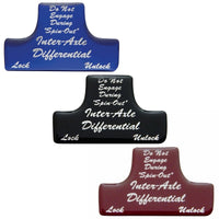 United Pacific - "Axle Differential" Switch Guard Sticker Only (Various Colors)