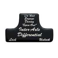 United Pacific - "Axle Differential" Switch Guard Sticker Only (Various Colors)