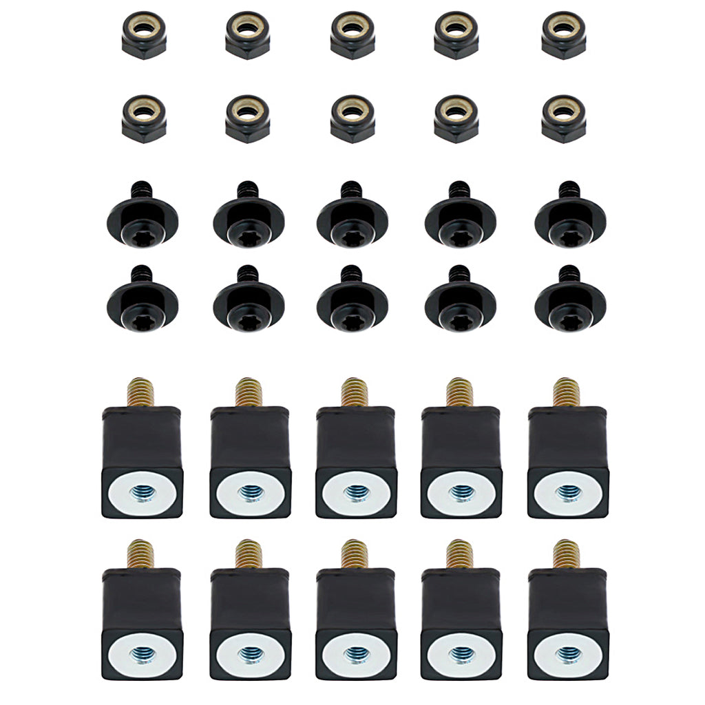 United Pacific - Black Grille Screw Set For 2003-2017 Volvo VNL