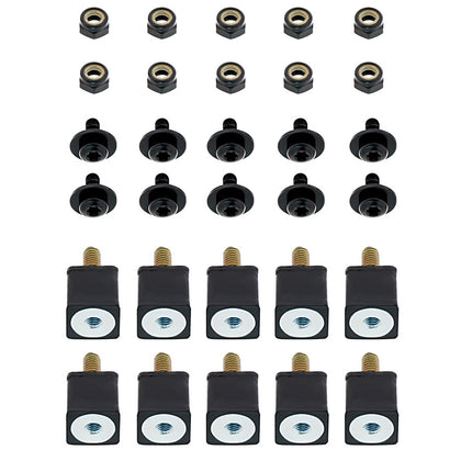 United Pacific - Black Grille Screw Set For 2003-2017 Volvo VNL