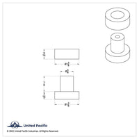 United Pacific - Exhaust Bushing For Peterbilt Exhaust Bracket