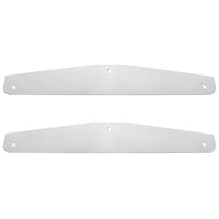 United Pacific - 24" X 4" Stainless Steel Bottom Mud Flap Plates (Bolt Thru)