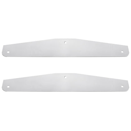 United Pacific - 24" X 4" Stainless Steel Bottom Mud Flap Plates (Bolt Thru)