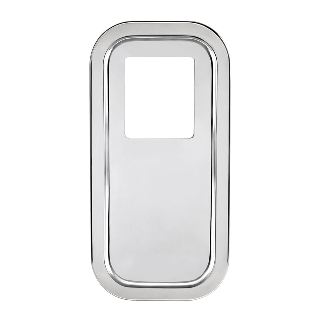 United Pacific - Peterbilt Stainless Steel Shift Plate Cover - Extended Hood