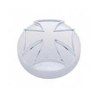 United Pacific - Chrome Iron Cross Air Valve Knob Cover