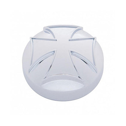 United Pacific - Chrome Iron Cross Air Valve Knob Cover