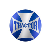 "Tractor" Maltese Cross Air Valve Knob Candy Color Sticker (Various Colors)