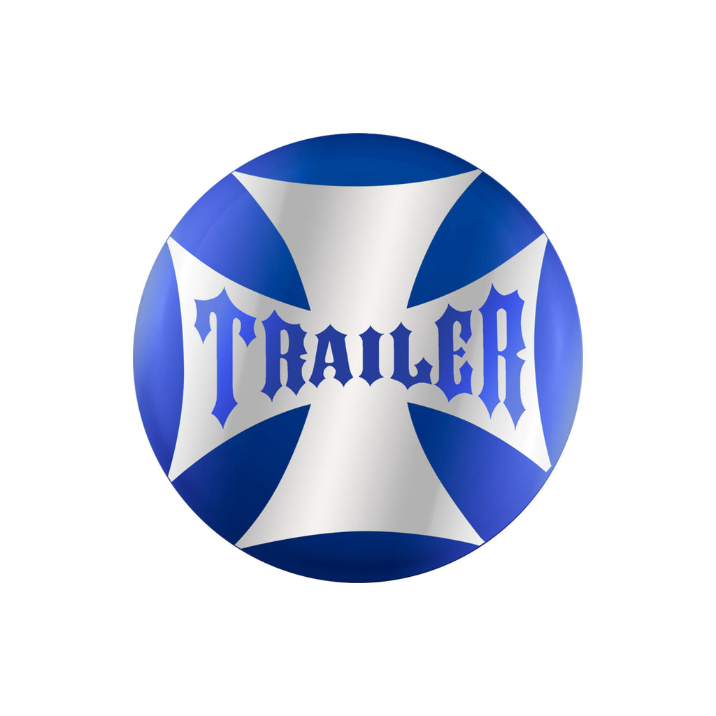"Trailer" Maltese Cross Air Valve Knob Candy Color Sticker Only (Various Colors)