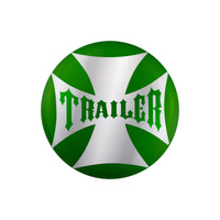 "Trailer" Maltese Cross Air Valve Knob Candy Color Sticker Only (Various Colors)