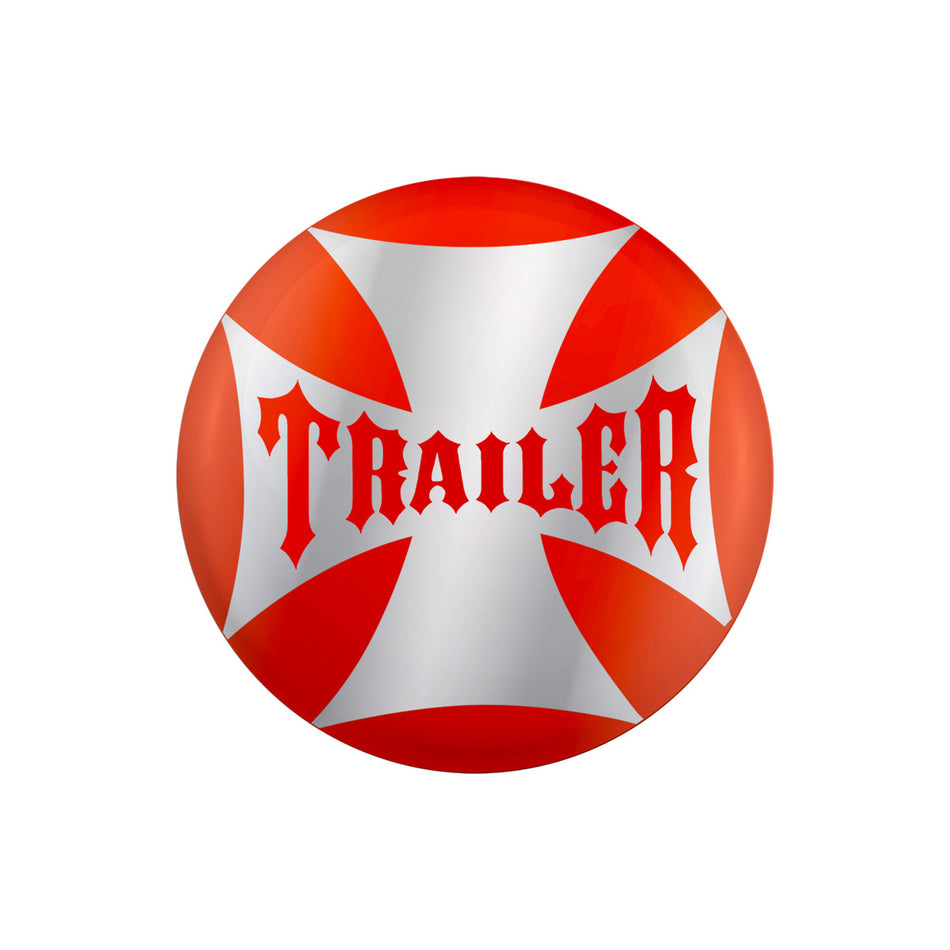 "Trailer" Maltese Cross Air Valve Knob Candy Color Sticker Only (Various Colors)