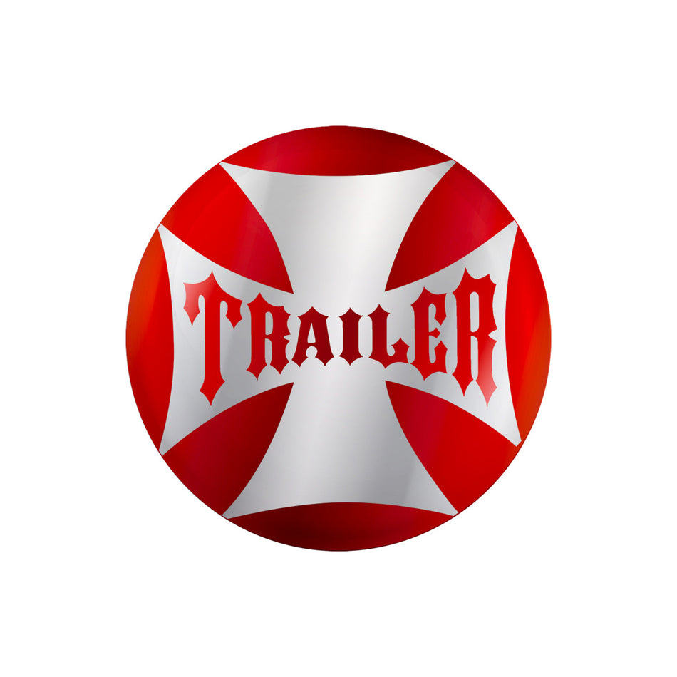"Trailer" Maltese Cross Air Valve Knob Candy Color Sticker Only (Various Colors)