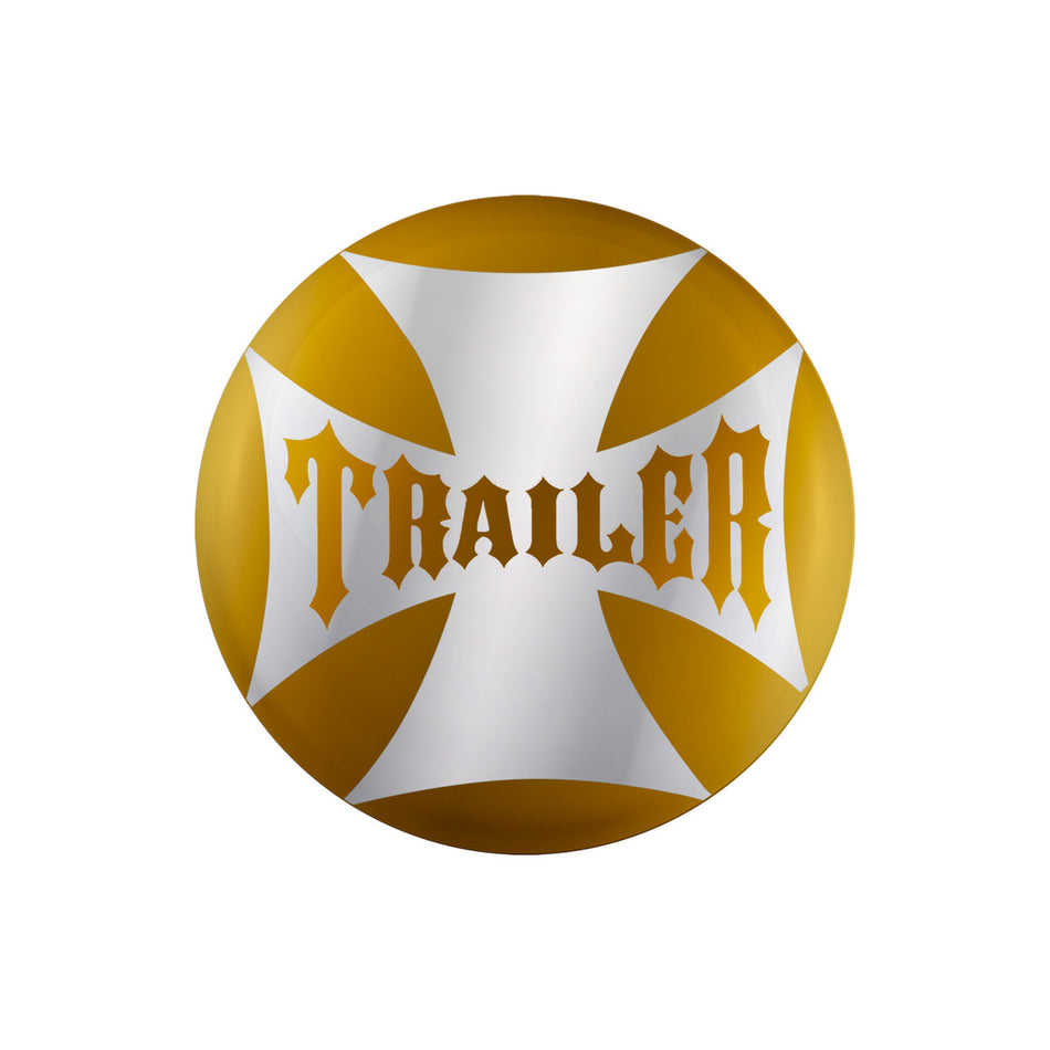 "Trailer" Maltese Cross Air Valve Knob Candy Color Sticker Only (Various Colors)