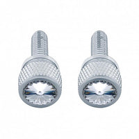 3/4" Short M6 Dash Screw With Crystal For Kenworth - Clear or Green Crystal (2-Pack)