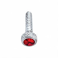 United Pacific - Chrome Short Dash Screw For Freightliner With Blue or Red Crystal