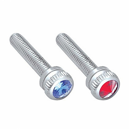 United Pacific - Dash Screw With Color Crystal For Kenworth (Blue or Red)
